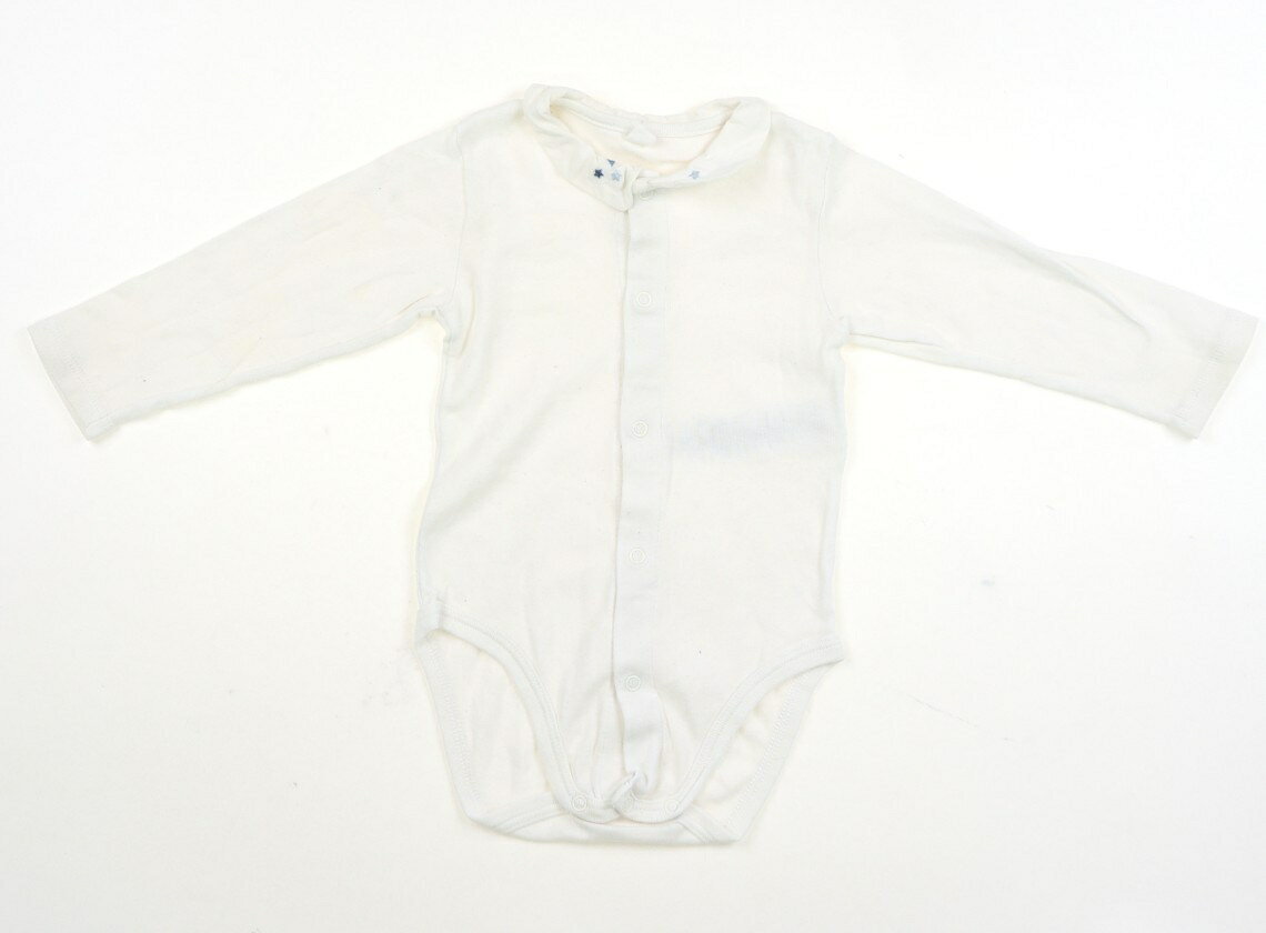 プチバトー PETIT BATEAU ロンパース 70 男の子 ホワイト 子供服 ベビー服 キッズ アウトレット ユーズド 【中古】キッズ・ベビー・マタニティ