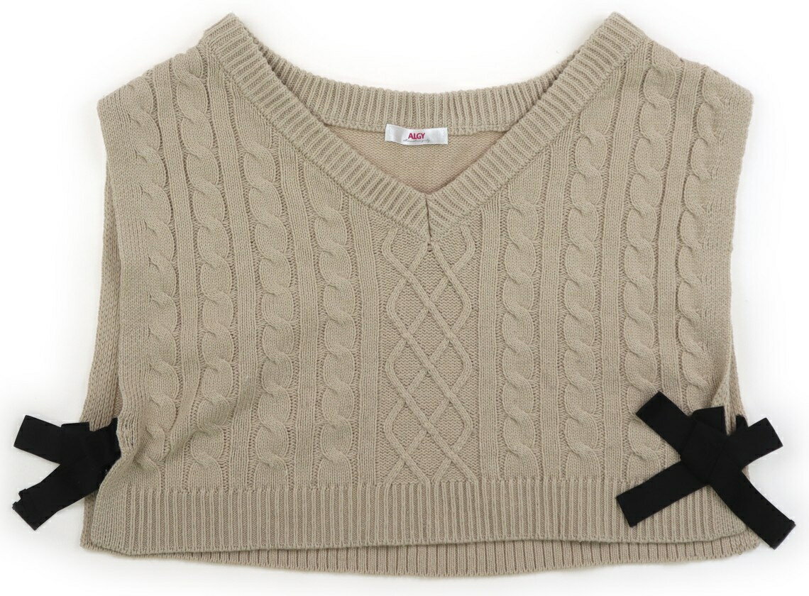 アルジー ALGY ベスト 160 女の子 ベージュ 子供服 ベビー服 キッズ アウトレット ユーズド 【中古】キッズ・ベビー・マタニティ