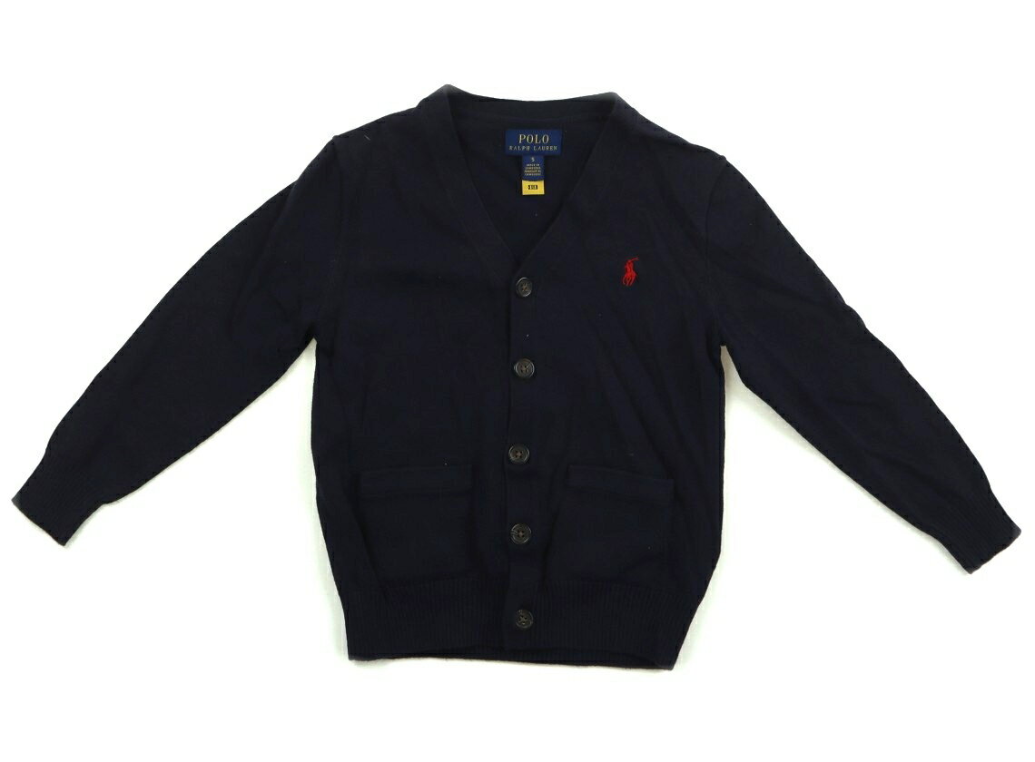 ポロラルフローレン POLO RALPH LAUREN カーディガン 120 男の子 ダークネイビー、赤 子供服 ベビー服 キッズ アウトレット ユーズド 【中古】キッズ・ベビー・マタニティ