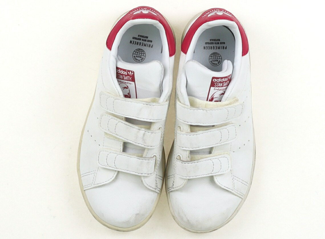 Rakuten - アディダス Adidas スニーカー 靴18cm〜 女の子 白・マゼンダピンク 子供服 ベビー服 キッズ アウトレット ユーズド 【中古】キッズ・ベビー・マタニティ