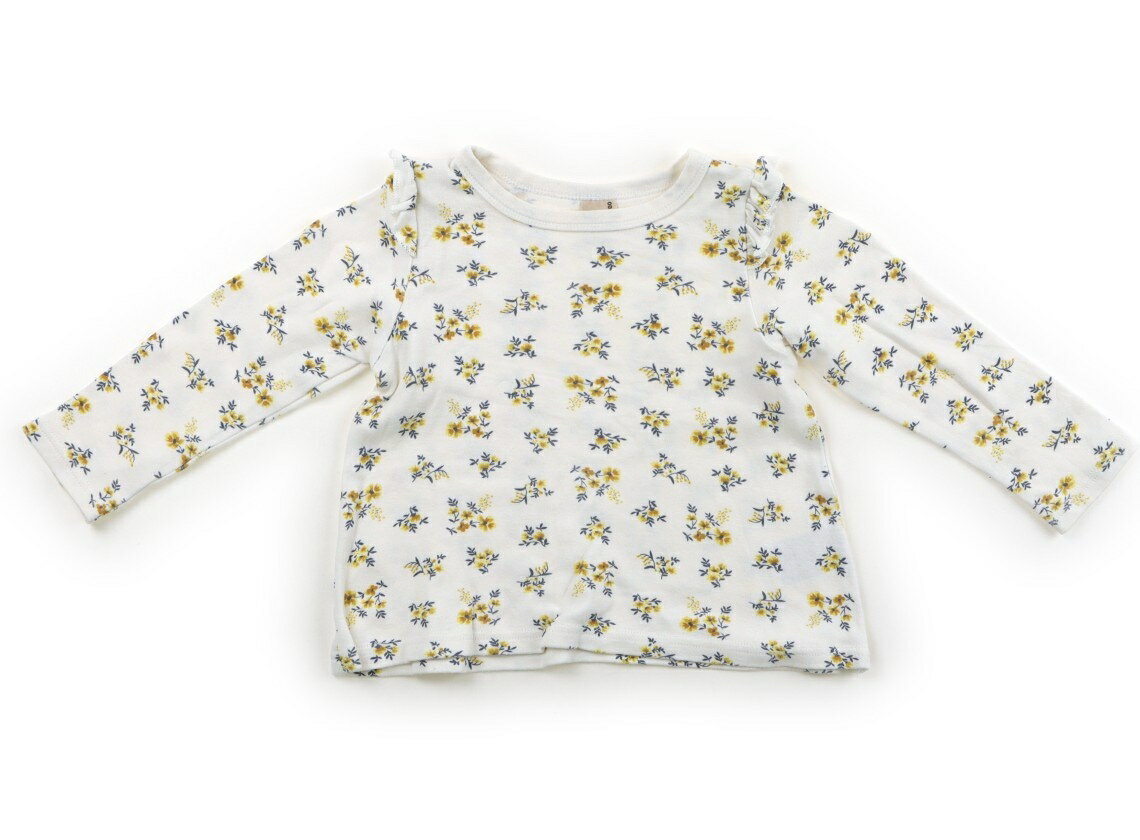 Rakuten - プティマイン petit main Tシャツ・カットソー 100 女の子 ホワイト・イエロー・花柄 子供服 ベビー服 キッズ アウトレット ユーズド 【中古】キッズ・ベビー・マタニティ