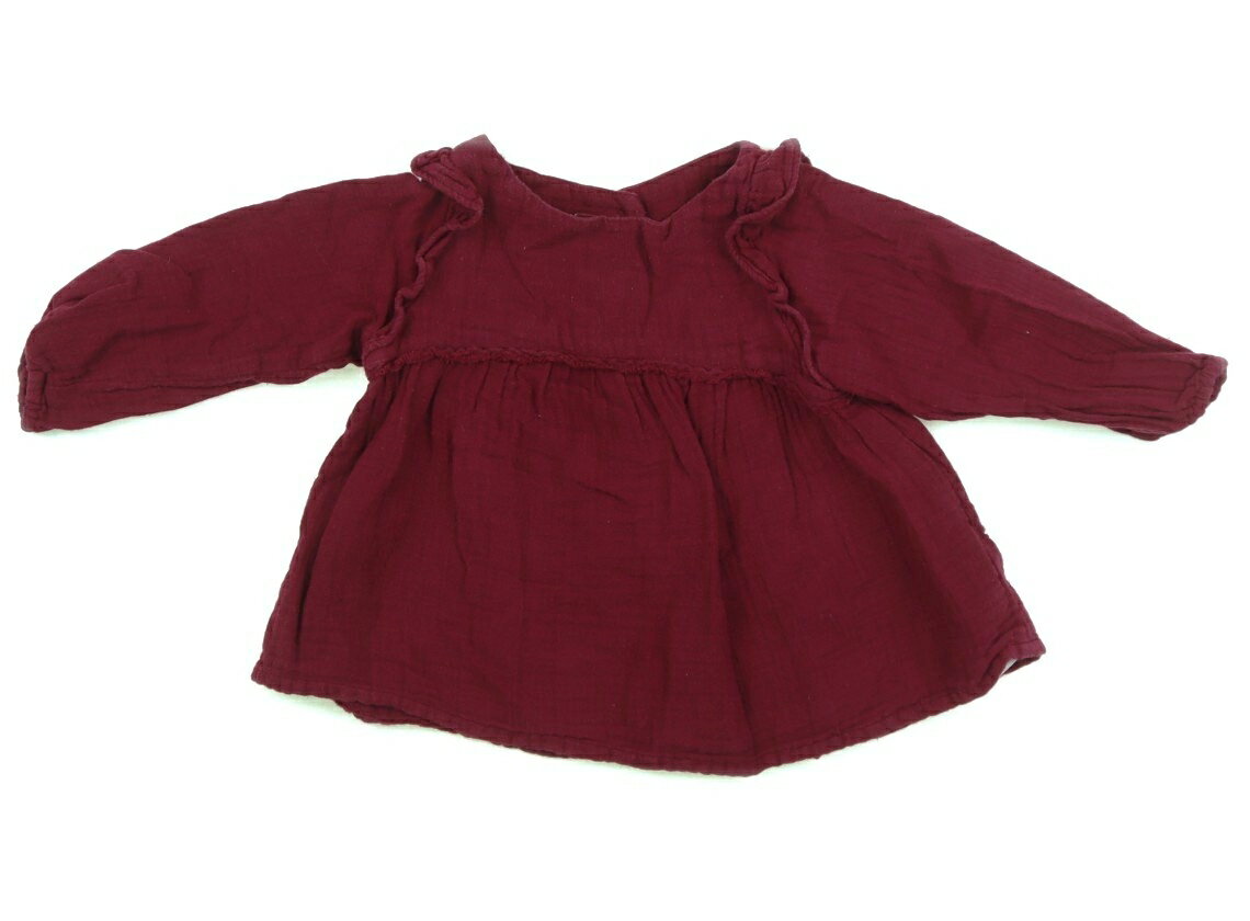T-Shirts （Half Sleeves） - ボントン BONTON Tシャツ・カットソー 70 女の子 ワインレッド 子供服 ベビー服 キッズ アウトレット ユーズド 【中古】キッズ・ベビー・マタニティ
