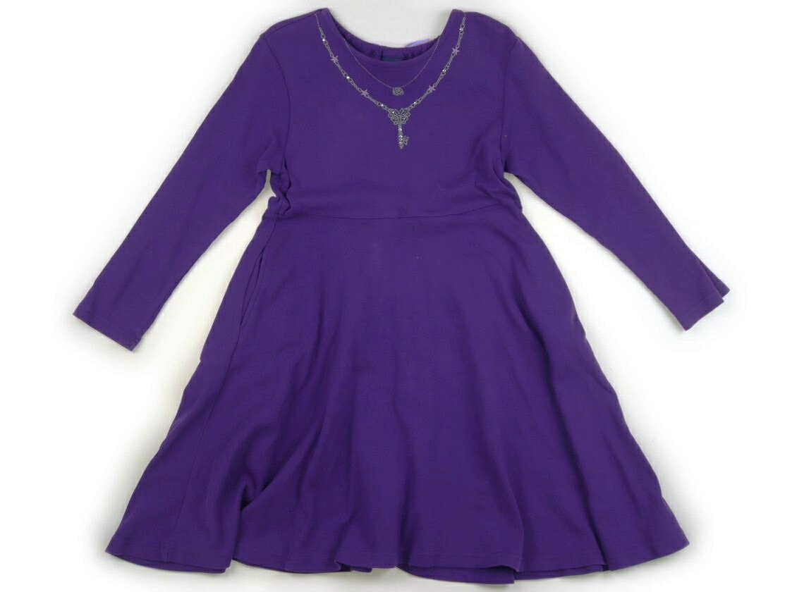 Rakuten - アナスイ ANNA SUI ワンピース 130 女の子 パープル、ネックレス柄 子供服 ベビー服 キッズ アウトレット ユーズド 【中古】キッズ・ベビー・マタニティ