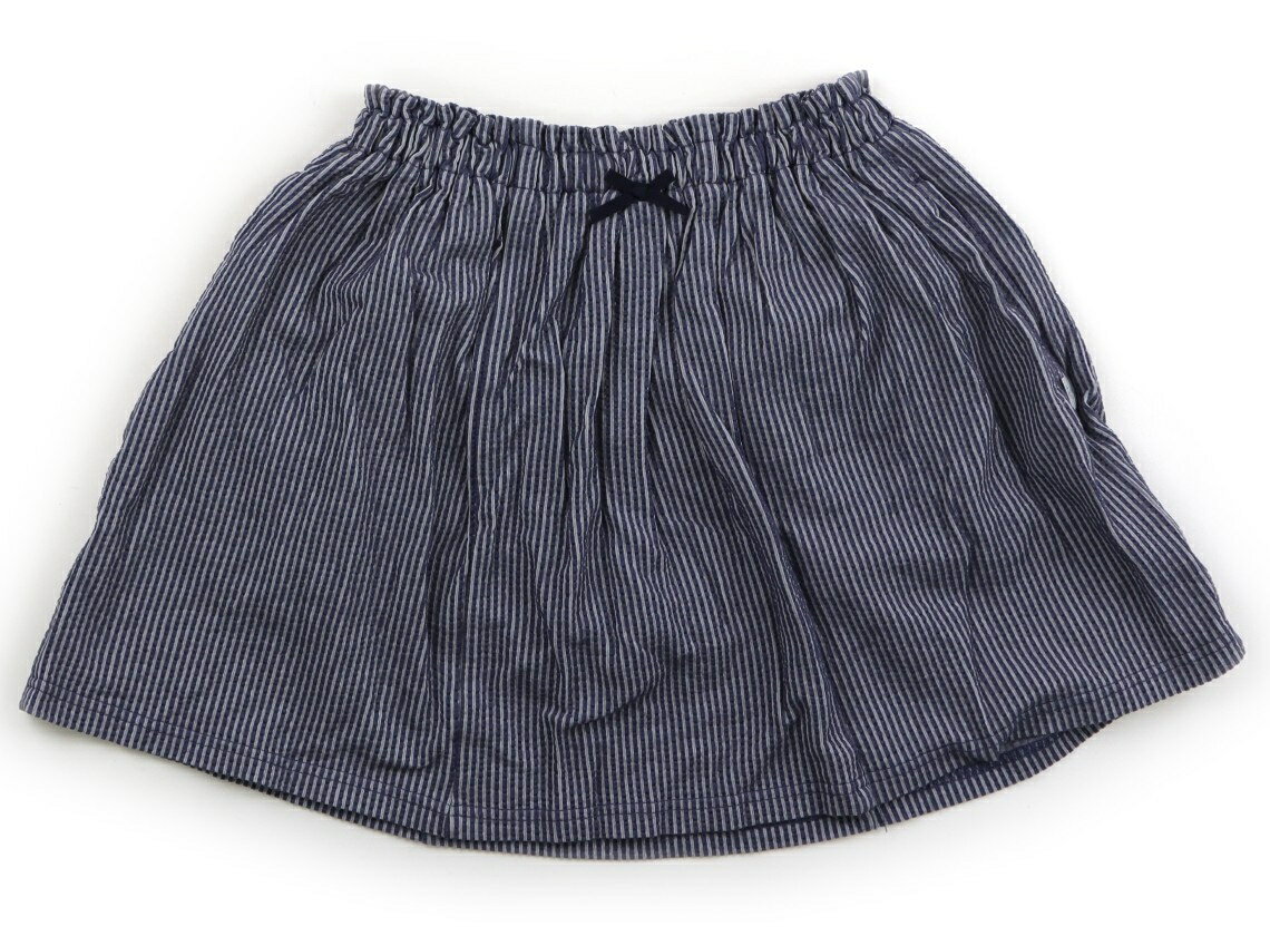 組曲 Kumikyoku スカート 130 女の子 ネイビーグレー 子供服 ベビー服 キッズ アウトレット ユーズド 【中古】キッズ・ベビー・マタニティ