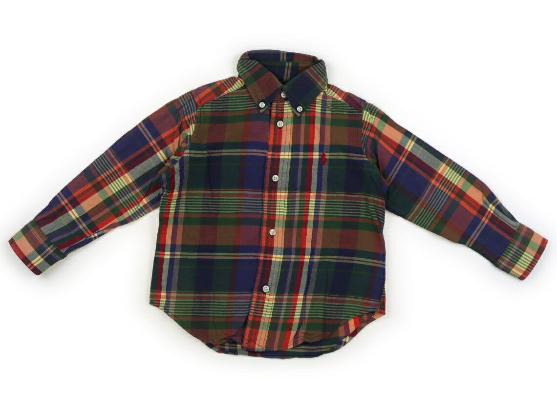 Rakuten - ラルフローレン Ralph Lauren シャツ・ブラウス 90 男の子 紺・緑・赤・黄色チェック 子供服 ベビー服 キッズ アウトレット ユーズド 【中古】キッズ・ベビー・マタニティ