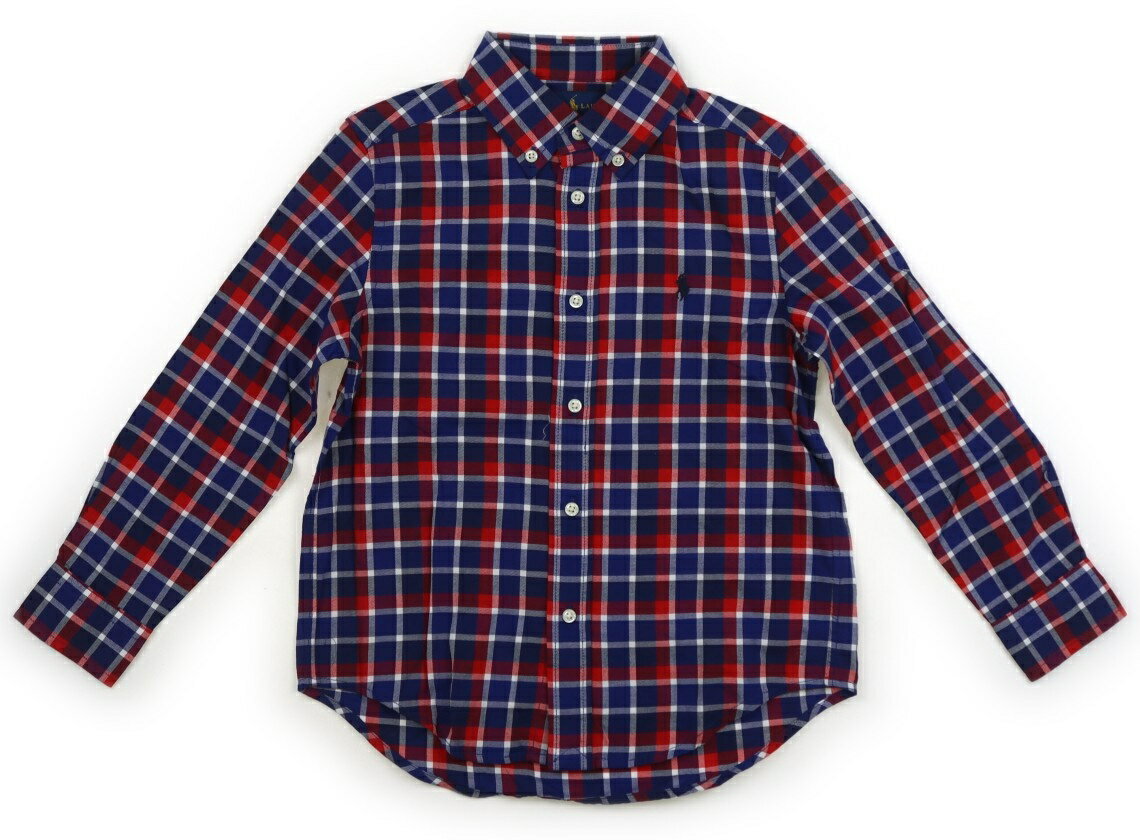 ラルフローレン Ralph Lauren シャツ・ブラウス 110 男の子 青・赤・白・チェック 子供服 ベビー服 キッズ アウトレット ユーズド 【中古】キッズ・ベビー・マタニティ