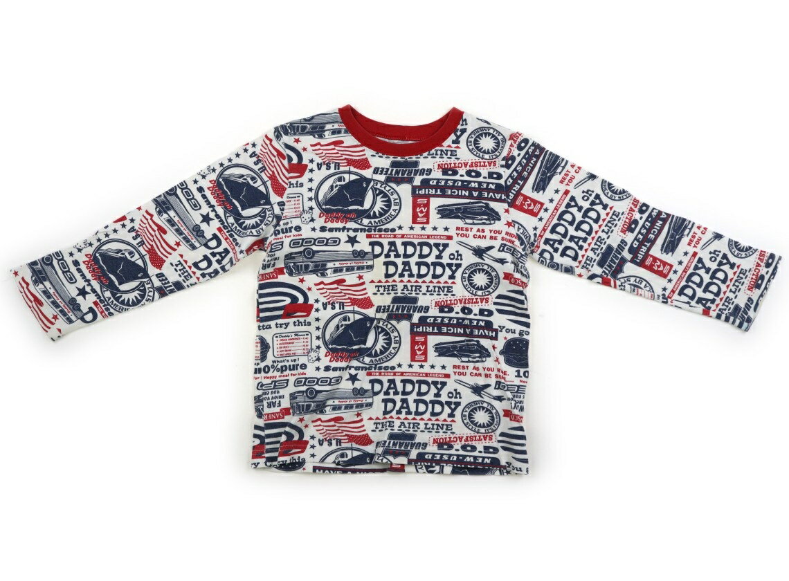 ダディーオーダディー Daddy Oh Daddy Tシャツ・カットソー 120 男の子 白　赤　ネイビー 子供服 ベビー服 キッズ アウトレット ユーズド 【中古】キッズ・ベビー・マタニティ
