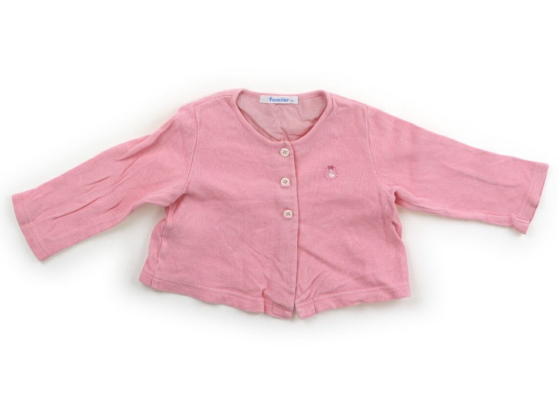 ファミリア familiar カーディガン 80 女の子 ピンク 子供服 ベビー服 キッズ アウトレット ユーズド 【中古】キッズ・ベビー・マタニティ