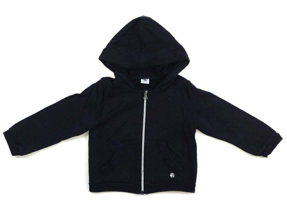 プチバトー PETIT BATEAU パーカー 100 女の子 ネイビー 子供服 ベビー服 キッズ アウトレット ユーズド 【中古】キッズ・ベビー・マタニティ