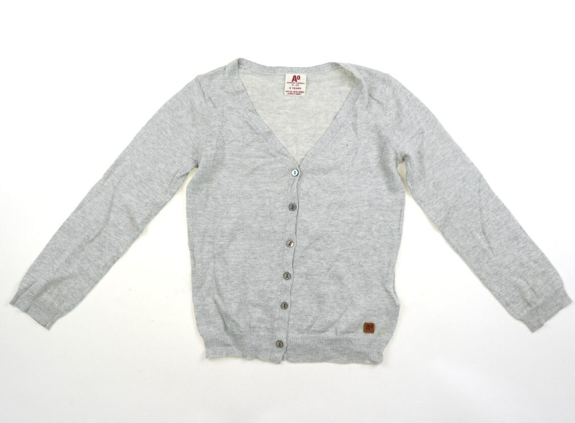 アメリカンアウトフィッターズ AO(American Outfitters) カーディガン 120 女の子 ライトグレー・シルバーラメ 子供服 ベビー服 キッズ アウトレット ユーズド 【中古】キッズ・ベビー・マタニティ