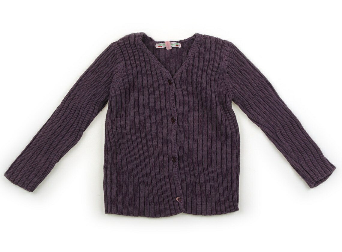 Cardigans - ボンポワン bonpoint カーディガン 100 女の子 スモーキーパープル 子供服 ベビー服 キッズ アウトレット ユーズド 【中古】キッズ・ベビー・マタニティ