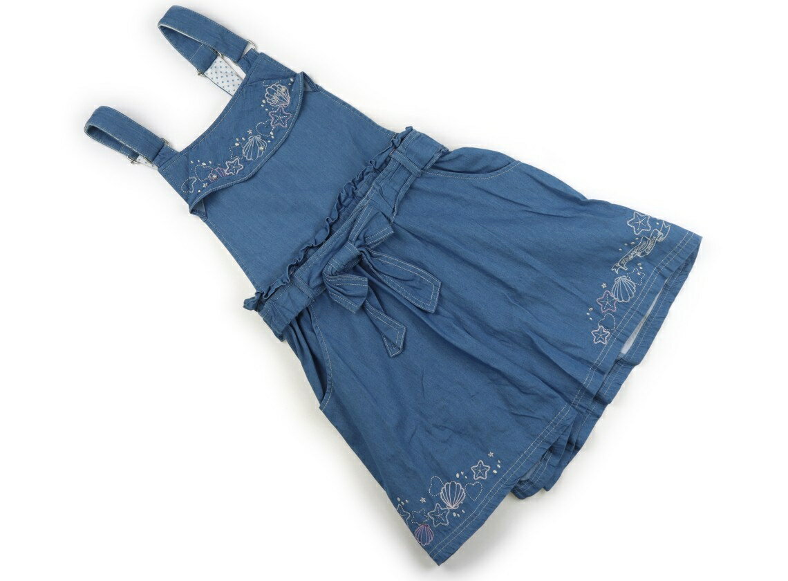 メゾピアノ mezzo piano ジャンパースカート 150 女の子 水色 子供服 ベビー服 キッズ アウトレット ユーズド 【中古】キッズ・ベビー・マタニティ