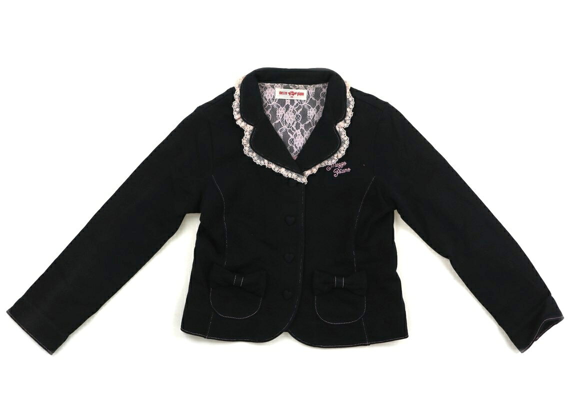 メゾピアノ mezzo piano ジャケット・ブレザー 130 女の子 黒 子供服 ベビー服 キッズ アウトレット ユーズド 【中古】キッズ・ベビー・マタニティ