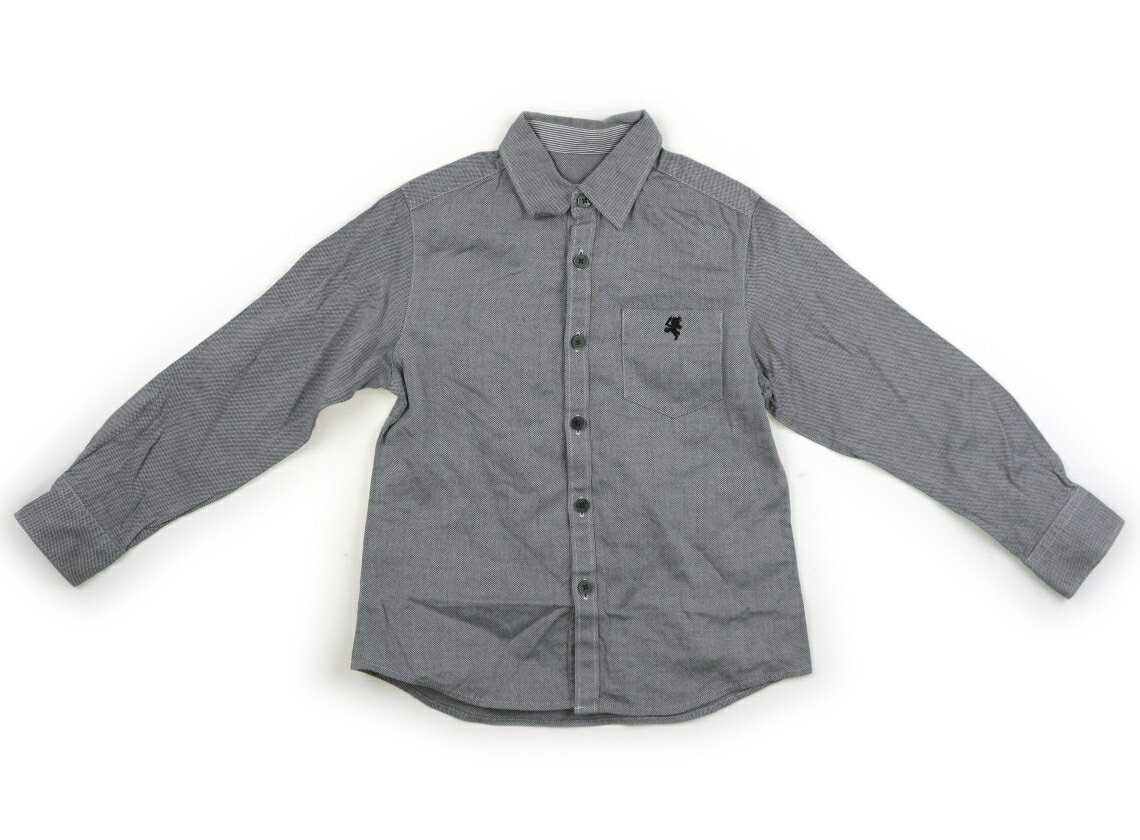コムサフィユ COMME CA FILLE シャツ・ブラウス 120 男の子 グレー柄 子供服 ベビー服 キッズ アウトレット ユーズド 【中古】キッズ・ベビー・マタニティ