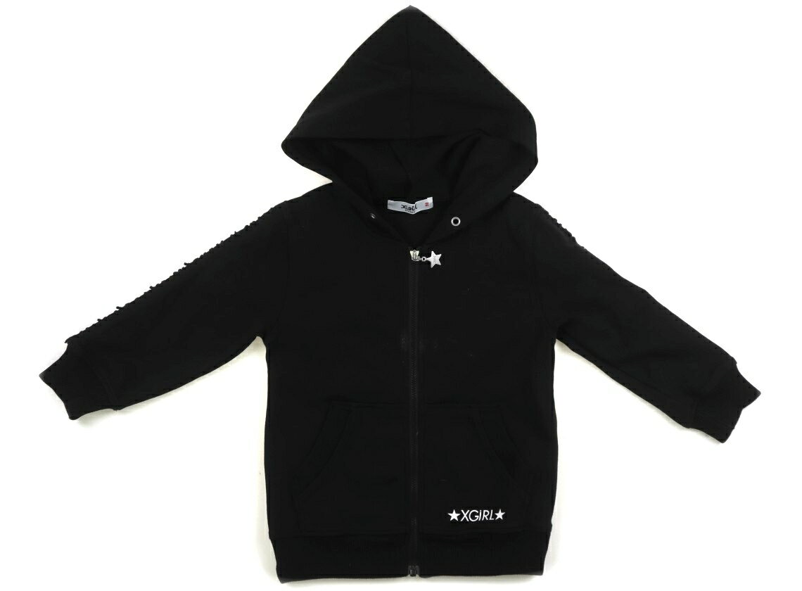 　ブランド 　X-Girl(Xガール) 　カテゴリー 　パーカー 　サイズ 　90サイズ 　色 　ブラック 　状態 　★★★ 　記名 　なし 　ジャンル 　Girl コットン・ポリエステル・ポリウレタン素材・白い汚れが複数見られ、やや毛羽立ち・色褪せが見られます。 ＊【状態】【サイズ】に関しての詳しい説明はこちら