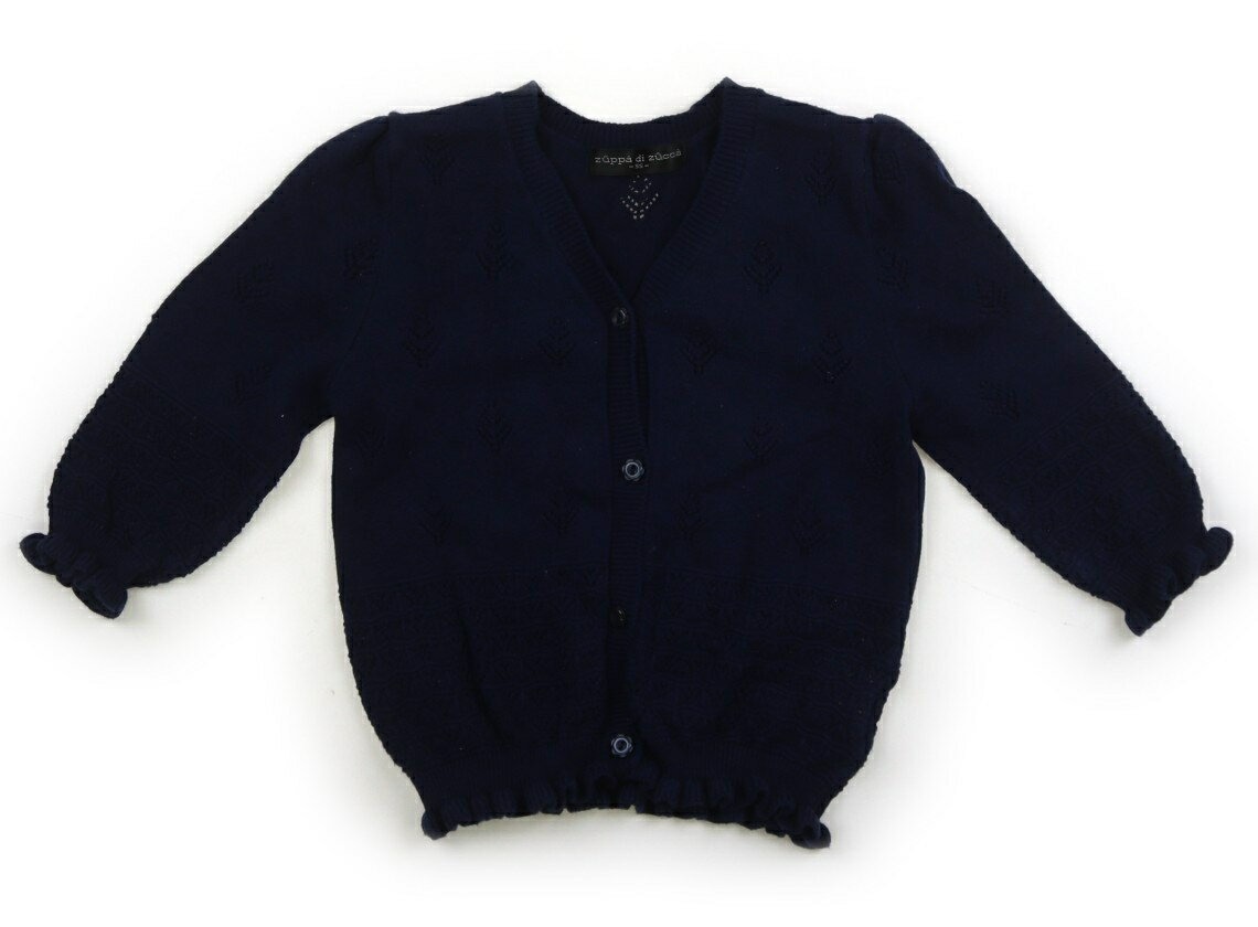 ズッパディズッカ Zuppa di Zucca カーディガン 80 女の子 ネイビー 子供服 ベビー服 キッズ アウトレット ユーズド 【中古】キッズ・ベビー・マタニティ