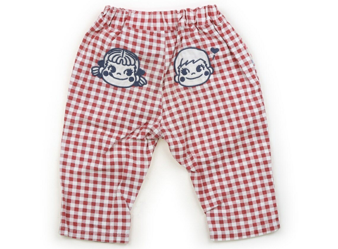 アプレレクール apres les cours パンツ 90 女の子 レッド・生成りチェック・ペコ・ポコ 子供服 ベビー服 キッズ アウトレット ユーズド 【中古】キッズ・ベビー・マタニティ