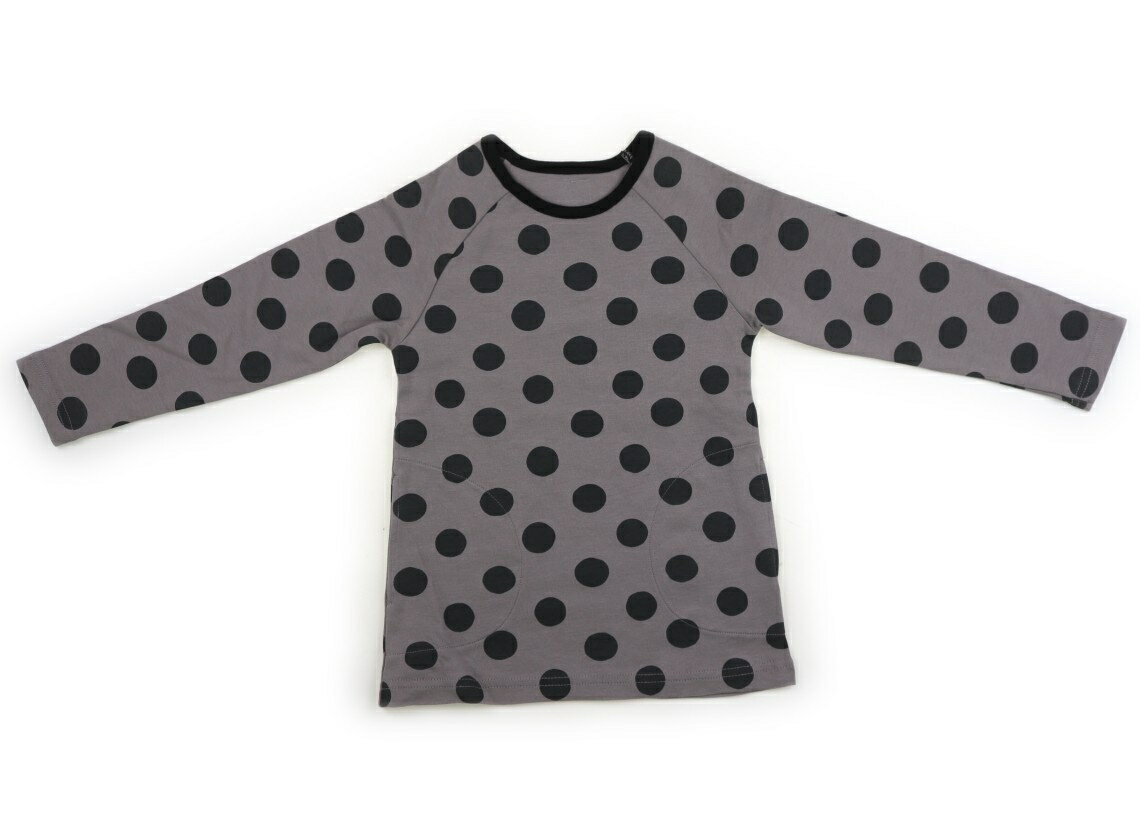ビームス BEAMS ワンピース 110 女の子 グレー、黒ドット 子供服 ベビー服 キッズ アウトレット ユーズド 【中古】キッズ・ベビー・マタニティ