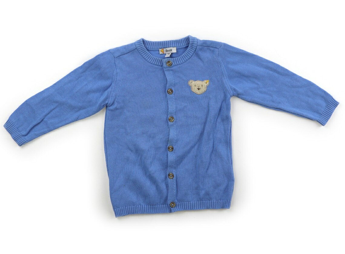 　ブランド 　Steiff(シュタイフ) 　カテゴリー 　カーディガン 　サイズ 　80サイズ 　色 　ライトブルー・くま 　状態 　★★（返品不可） 　記名 　なし 　ジャンル 　Boy 実際のサイズ表記は86cm。ボタンタイプ。白っぽさ・合わせ部分にうっすらとシミがあります。普段使いにいかがでしょうか。 ＊【状態】【サイズ】に関しての詳しい説明はこちら