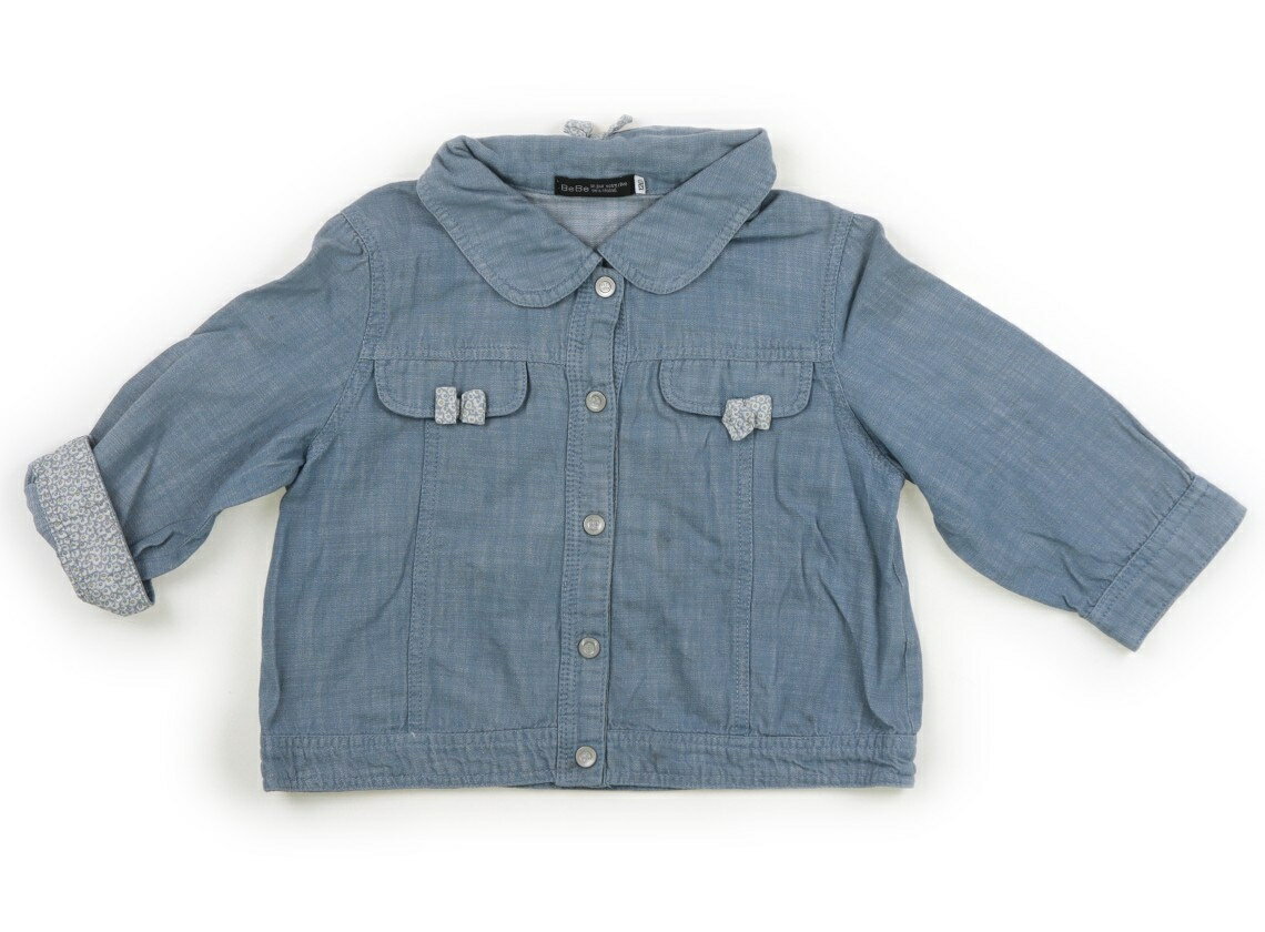 Rakuten - べべ BeBe ブルゾン・Gジャン 120 女の子 ブルー 子供服 ベビー服 キッズ アウトレット ユーズド 【中古】キッズ・ベビー・マタニティ