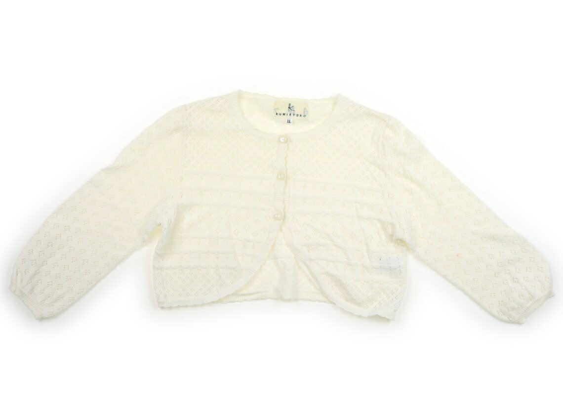 組曲 Kumikyoku カーディガン 130 女の子 生成り 子供服 ベビー服 キッズ アウトレット ユーズド 【中古】キッズ・ベビー・マタニティ