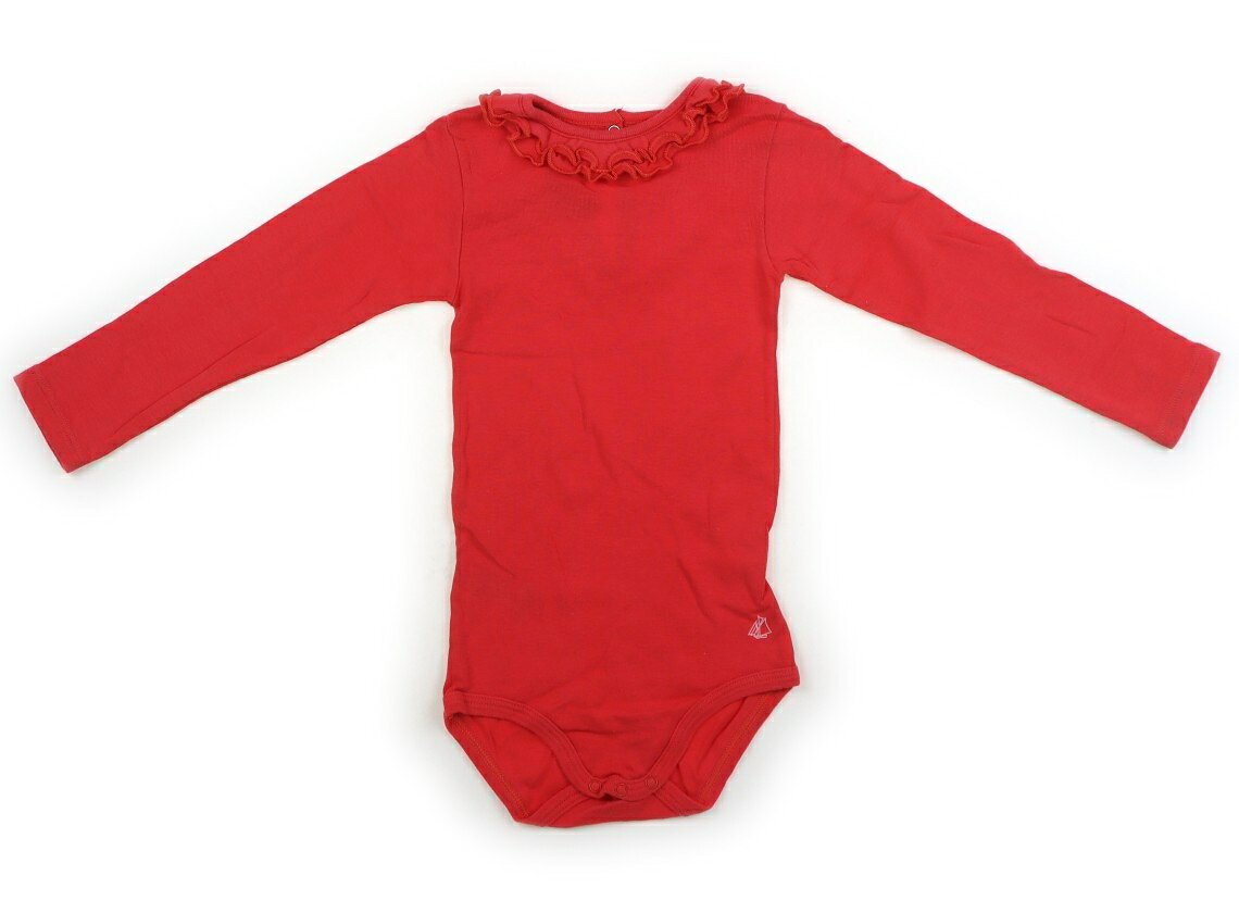 Rakuten - プチバトー PETIT BATEAU ロンパース 80 女の子 コーラル 子供服 ベビー服 キッズ アウトレット ユーズド 【中古】キッズ・ベビー・マタニティ
