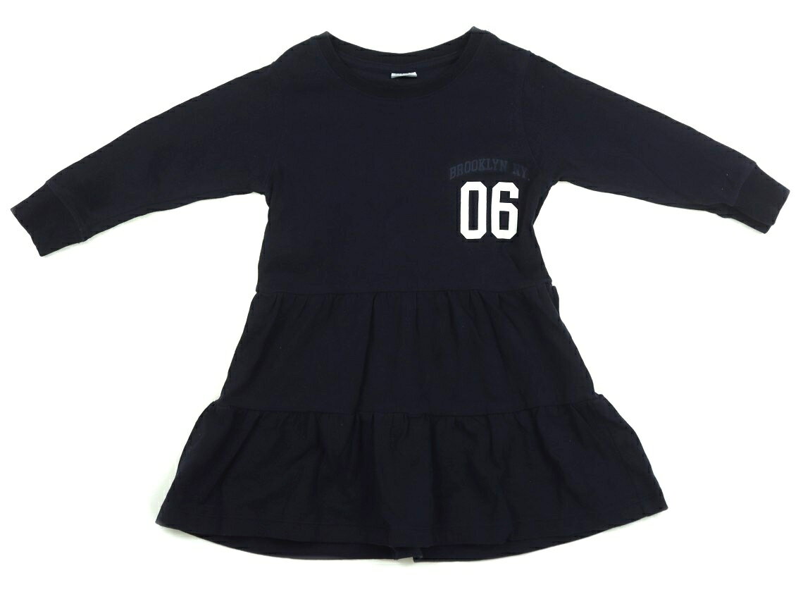 プティマイン petit main ワンピース 100 女の子 ダークネイビー 子供服 ベビー服 キッズ アウトレット …