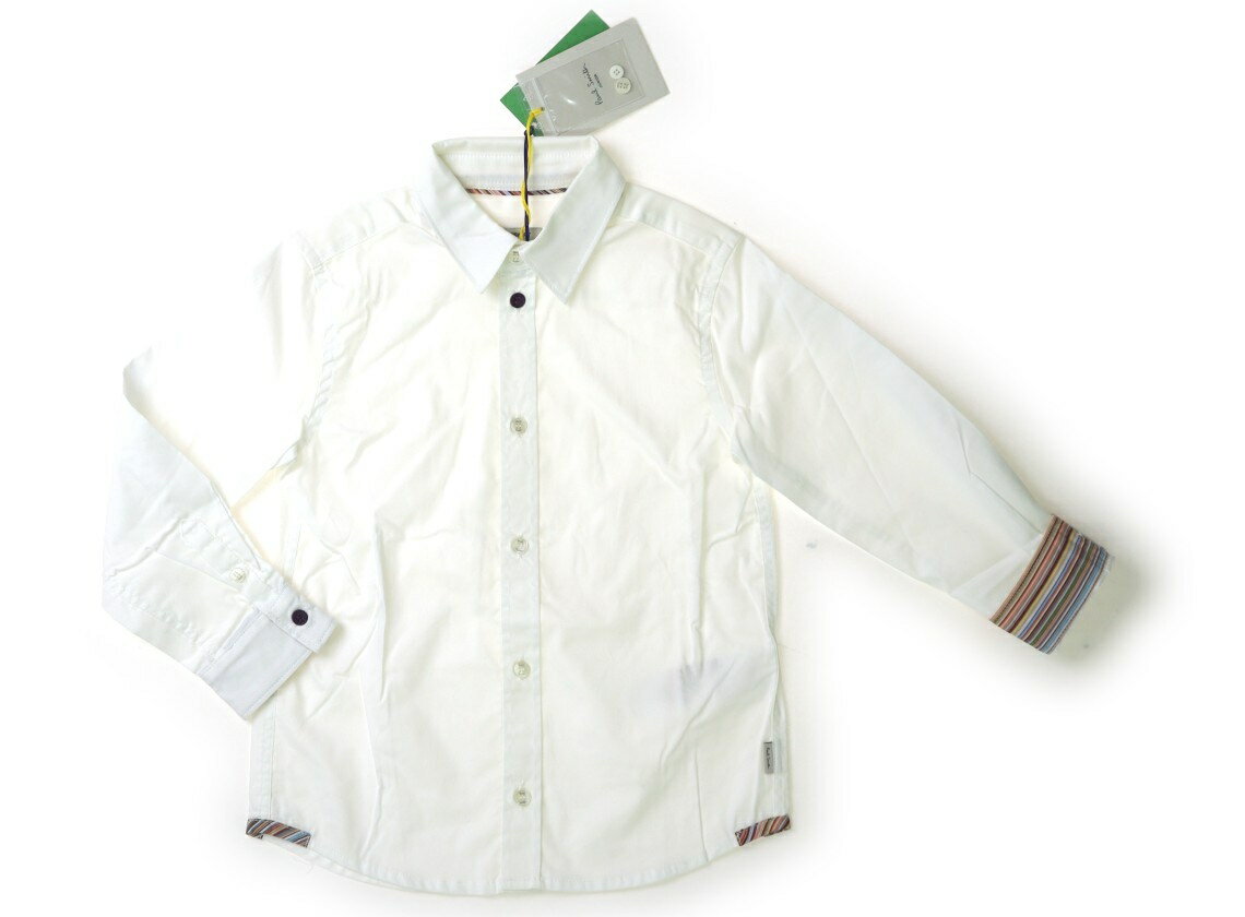 ポールスミス Paul Smith シャツ・ブラウス 110 男の子 ホワイト 子供服 ベビー服 キッズ アウトレット ユーズド 【中古】キッズ・ベビー・マタニティ