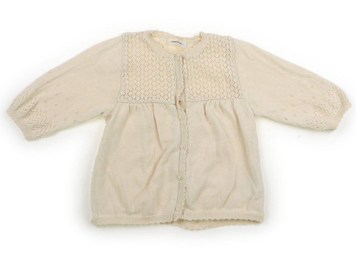 Cardigans - センスオブワンダー Sense of Wonder カーディガン 100 女の子 クリーム 子供服 ベビー服 キッズ アウトレット ユーズド 【中古】キッズ・ベビー・マタニティ