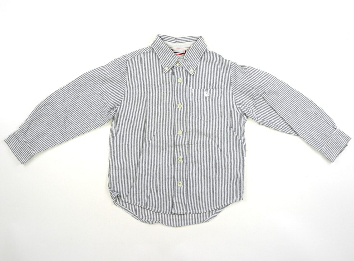 ビームス BEAMS シャツ・ブラウス 110 男の子 グレー・ホワイト 子供服 ベビー服 キッズ アウトレット ユーズド 【中古】キッズ・ベビー・マタニティ