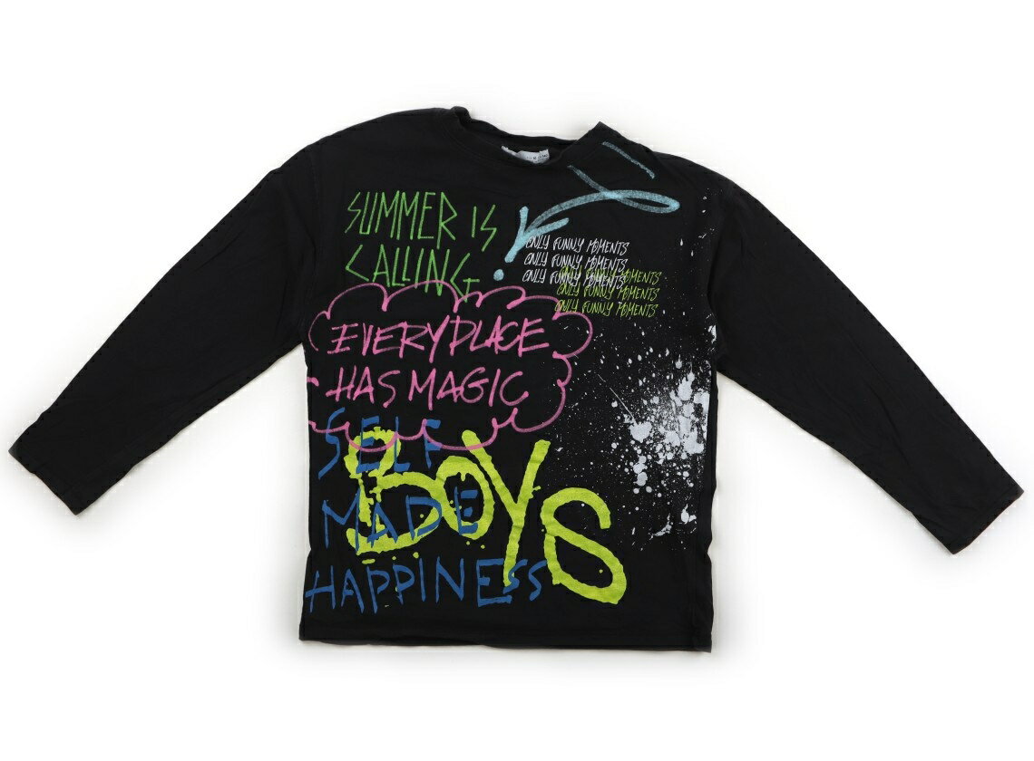 ザラ ZARA Tシャツ・カットソー 140 男の子 ブラック・グラフィック 子供服 ベビー服 キッズ アウトレット ユーズド 【中古】キッズ・ベビー・マタニティ