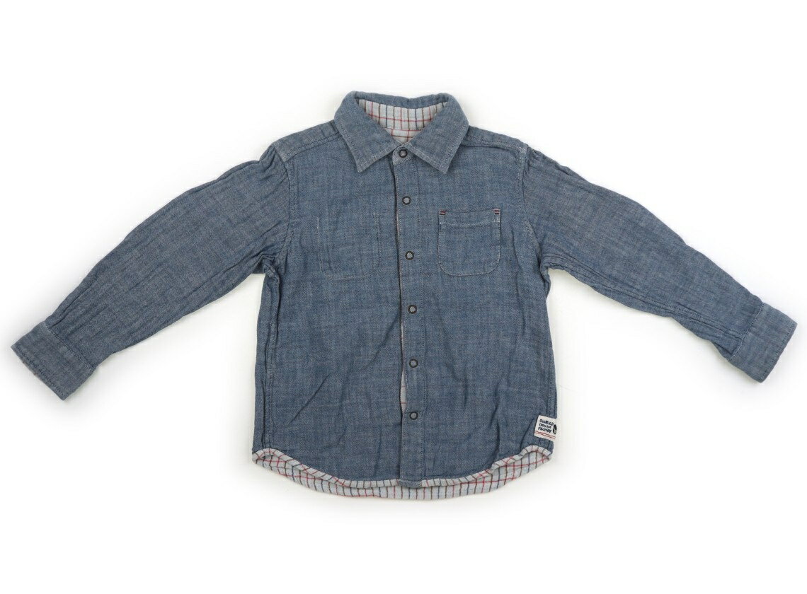 Rakuten - ダブルB Double B シャツ・ブラウス 120 男の子 ライトブルー／チェック 子供服 ベビー服 キッズ アウトレット ユーズド 【中古】キッズ・ベビー・マタニティ