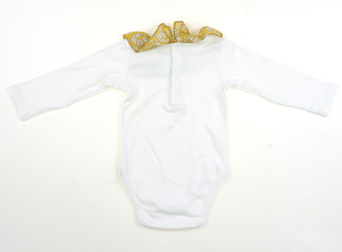 ジャカディ Jacadi ロンパース 70 女の子 オフ・マスタード花柄 子供服 ベビー服 キッズ アウトレット ユーズド 【中古】キッズ・ベビー・マタニティ