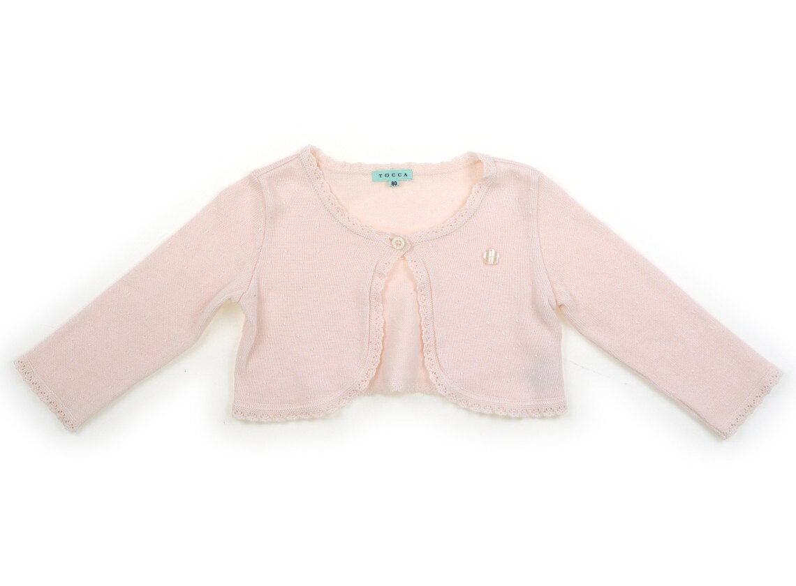 　ブランド 　Tocca(トッカ) 　カテゴリー 　カーディガン 　サイズ 　80サイズ 　色 　薄ピンク 　状態 　★★★ 　記名 　なし 　ジャンル 　Girl ボタン穴にやや広がりはありますが、まだまだお使い頂けます。 ＊【状態】【サイズ】に関しての詳しい説明はこちら