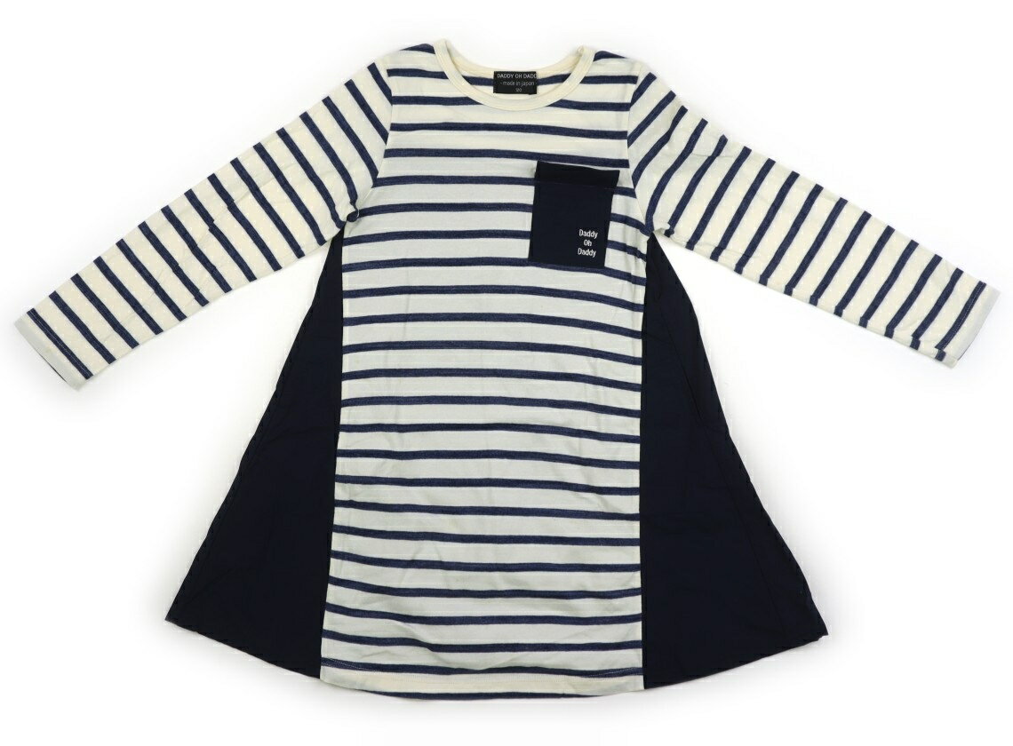 Rakuten - ダディーオーダディー Daddy Oh Daddy ワンピース 120 女の子 紺、ボーダー柄 子供服 ベビー服 キッズ アウトレット ユーズド 【中古】キッズ・ベビー・マタニティ