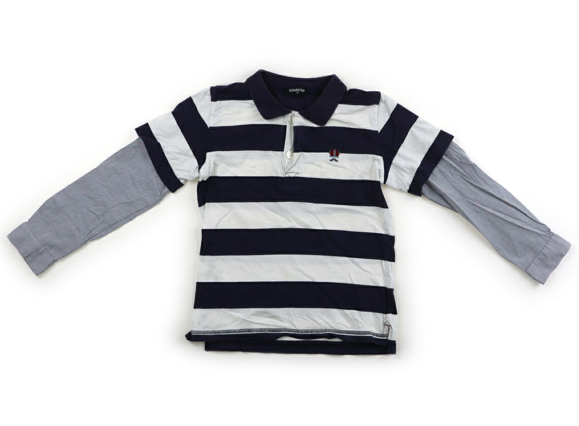 Rakuten - クレードスコープ kladskap Tシャツ・カットソー 130 男の子 紺・ボーダー・白 子供服 ベビー服 キッズ アウトレット ユーズド 【中古】キッズ・ベビー・マタニティ