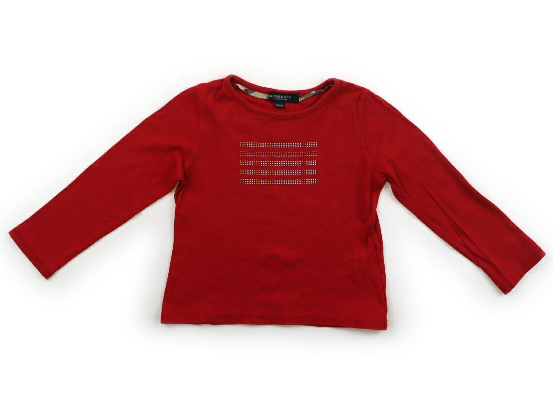 バーバリー BURBERRY Tシャツ・カットソー 100 男の子 赤・スタッズ 子供服 ベビー服 キッズ アウトレット ユーズド 【中古】キッズ・ベビー・マタニティ