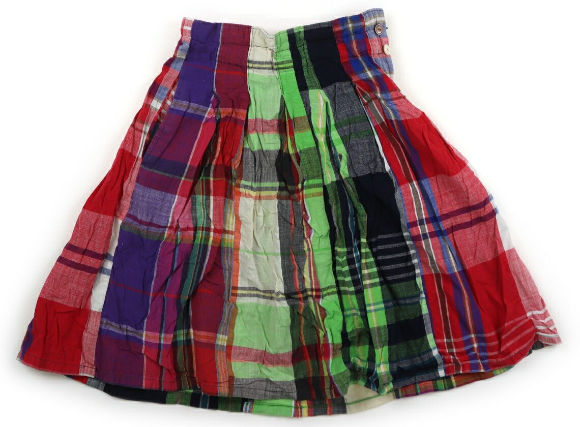 　ブランド 　DENIM & DUNGAREE(デニムダンガリー) 　カテゴリー 　スカート 　サイズ 　110サイズ 　色 　レッド・ネイビー・黄緑・チェック 　状態 　★★★ 　記名 　なし 　ジャンル 　Girl シャツ生地です。ウエストはファスナーとサイズ調整ゴムが付いています。シワと洗いざらし感がありますが、まだまだお使いいただけそうです。 ＊【状態】【サイズ】に関しての詳しい説明はこちら