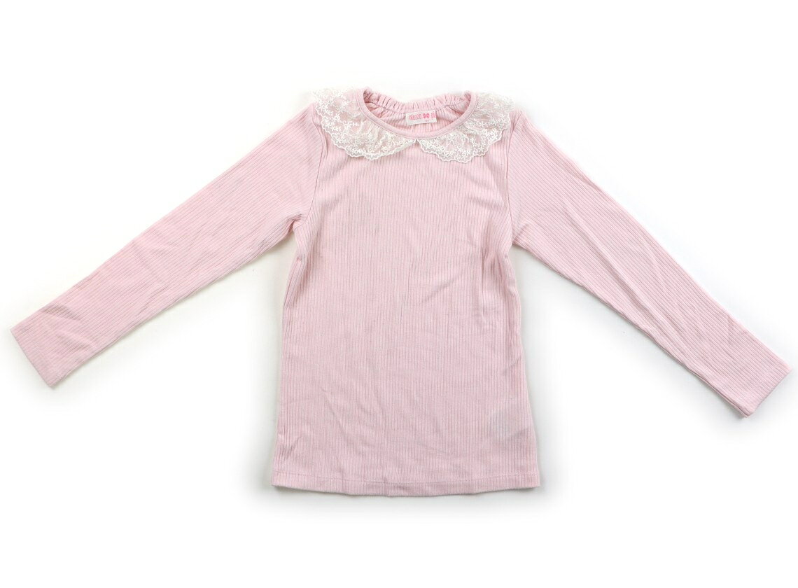 メゾピアノ mezzo piano Tシャツ・カットソー 130 女の子 ペールピンク 子供服 ベビー服 キッズ アウトレット ユーズド 【中古】キッズ・ベビー・マタニティ