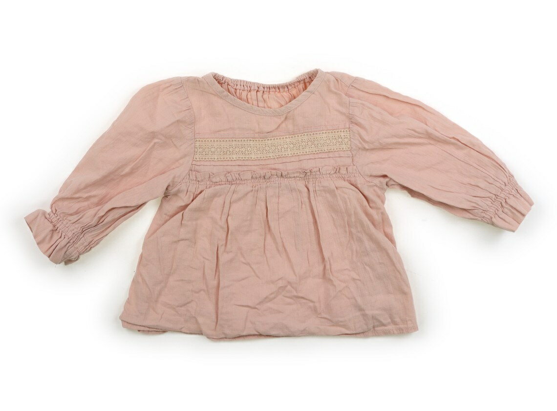 アプレレクール apres les cours シャツ・ブラウス 90 女の子 ピンク、レース 子供服 ベビー服 キッズ アウトレット ユーズド 【中古】キッズ・ベビー・マタニティ