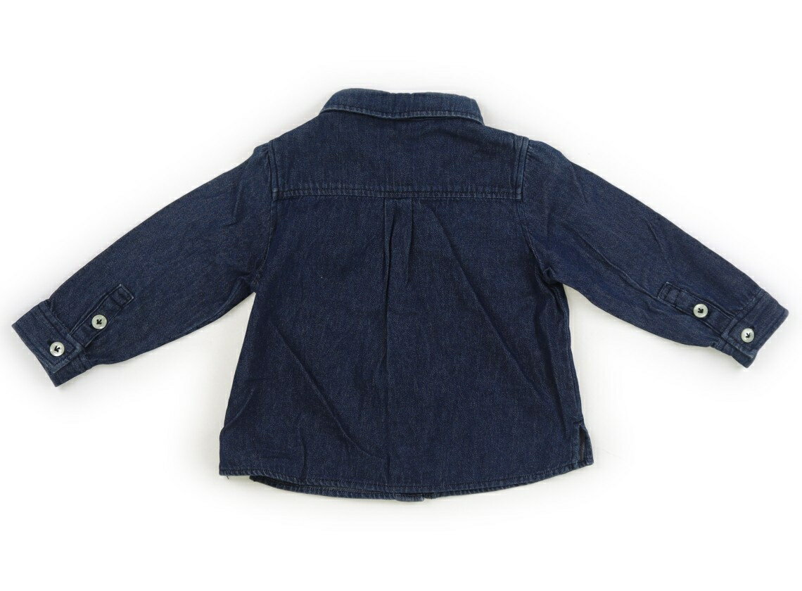 シップス SHIPS シャツ・ブラウス 90 女の子 インディゴブルー 子供服 ベビー服 キッズ アウトレット ユーズド 【中古】キッズ・ベビー・マタニティ