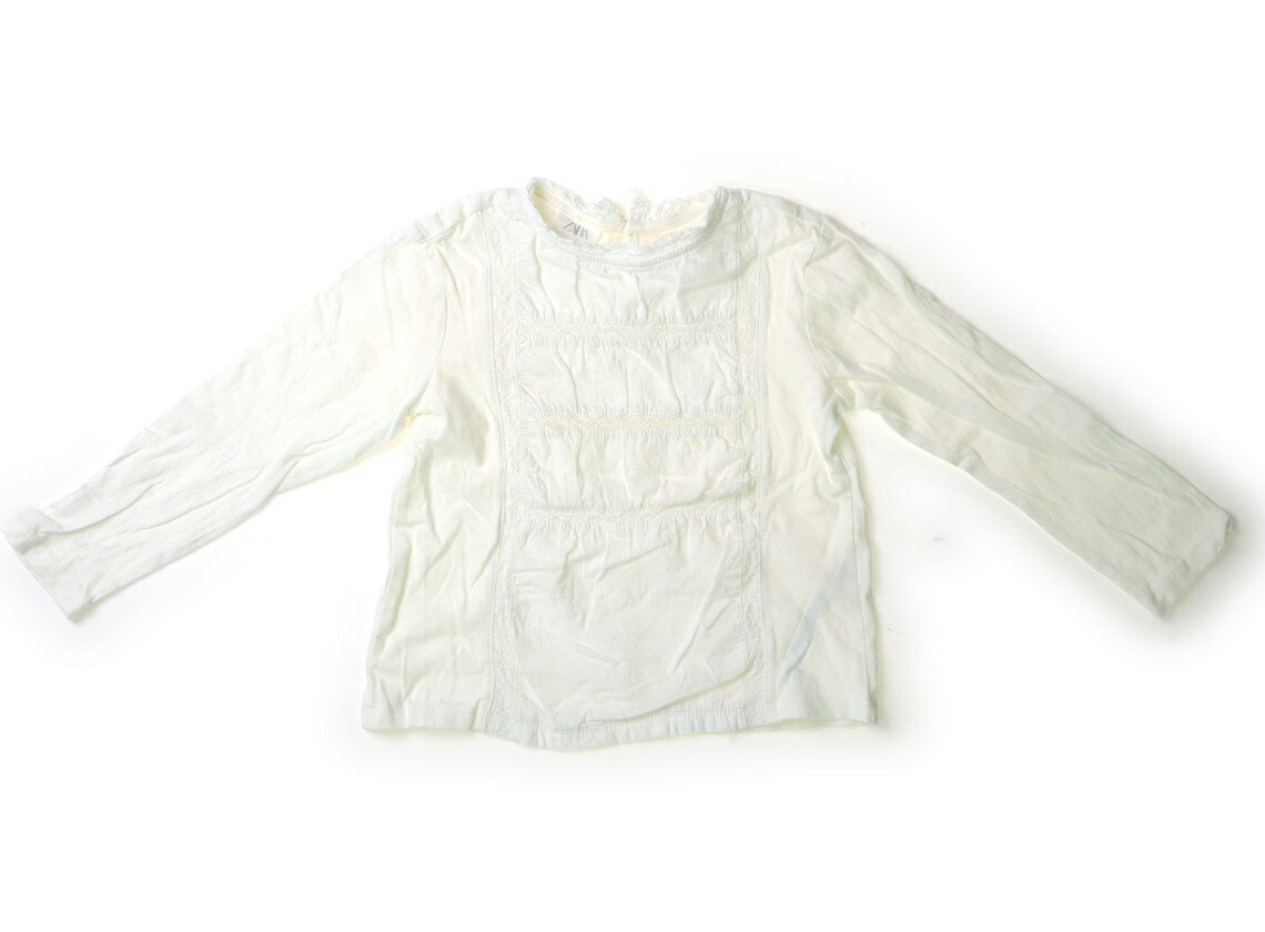 Rakuten - ザラ ZARA Tシャツ・カットソー 110 女の子 ホワイト 子供服 ベビー服 キッズ アウトレット ユーズド 【中古】キッズ・ベビー・マタニティ