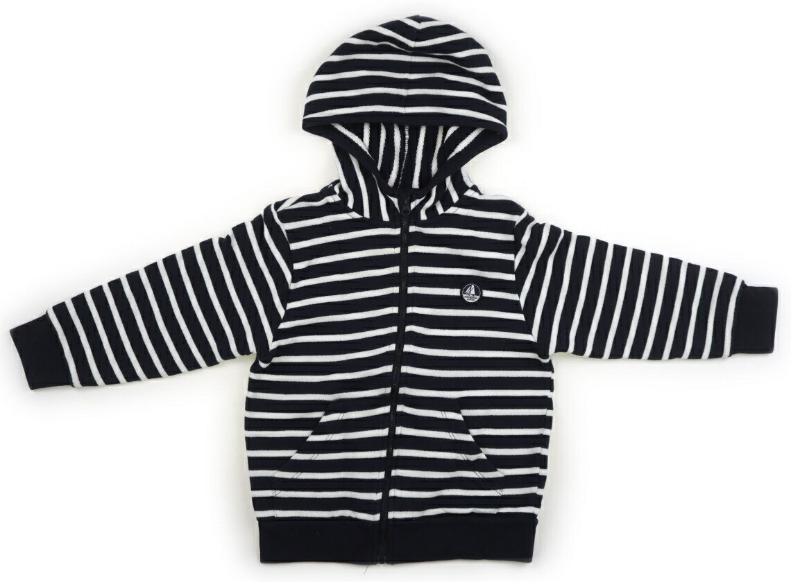 　ブランド 　PETIT BATEAU(プチバトー) 　カテゴリー 　パーカー 　サイズ 　110サイズ 　色 　ネイビー・ボーダー 　状態 　★★★ 　記名 　なし 　ジャンル 　Boy 実際のサイズ表記は5ans/110cm。袖口リブカットソー地に白い汚れ・裾リブカットソー地にも白っぽさがあり若干毛羽立ちがありますがまだお使いいただけそうです ＊【状態】【サイズ】に関しての詳しい説明はこちら