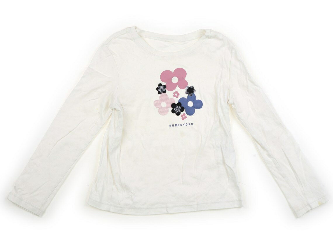 組曲 Kumikyoku Tシャツ・カットソー 120 女の子 ホワイト・花柄 子供服 ベビー服 キッズ アウトレット ユーズド 【中古】キッズ・ベビー・マタニティ