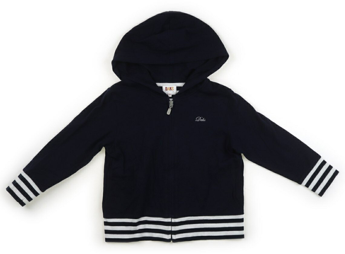 ダックス DAKS パーカー 100 男の子 ネイビー、白 子供服 ベビー服 キッズ アウトレット ユーズド 【中古】キッズ・ベビー・マタニティ
