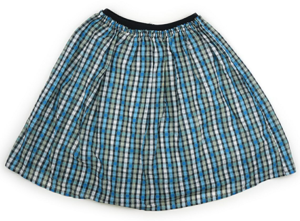 アプレレクール apres les cours スカート 130 女の子 格子柄　青 子供服 ベビー服 キッズ アウトレット ユーズド 【中古】キッズ・ベビー・マタニティ