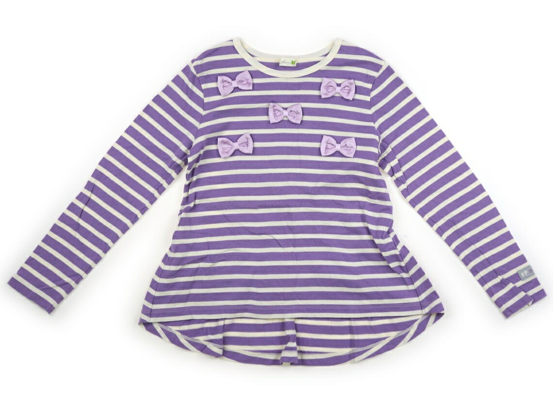 ニットプランナー（KP） Knit Planner(KP) チュニック 140 女の子 パープル・ホワイトボーダー 子供服 ベビー服 キッズ アウトレット ユーズド 【中古】キッズ・ベビー・マタニティ