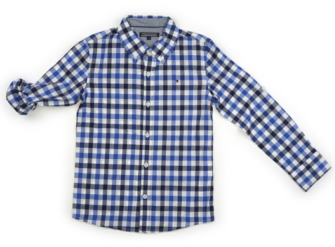 Rakuten - トミーヒルフィガー Tommy Hilfiger シャツ・ブラウス 120 男の子 青系チェック 子供服 ベビー服 キッズ アウトレット ユーズド 【中古】キッズ・ベビー・マタニティ
