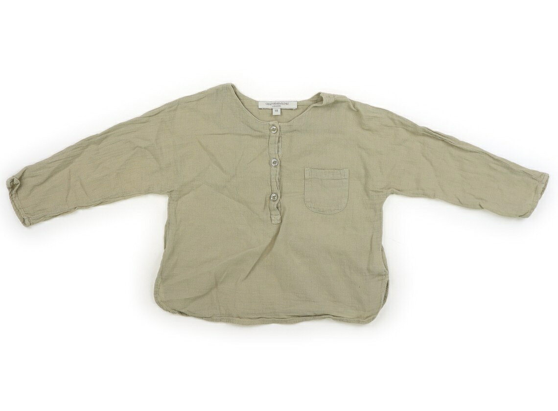 キャラメルベビー＆チャイルド Caramel Baby & Child シャツ・ブラウス 80 男の子 カーキ 子供服 ベビー服 キッズ アウトレット ユーズド 【中古】キッズ・ベビー・マタニティ