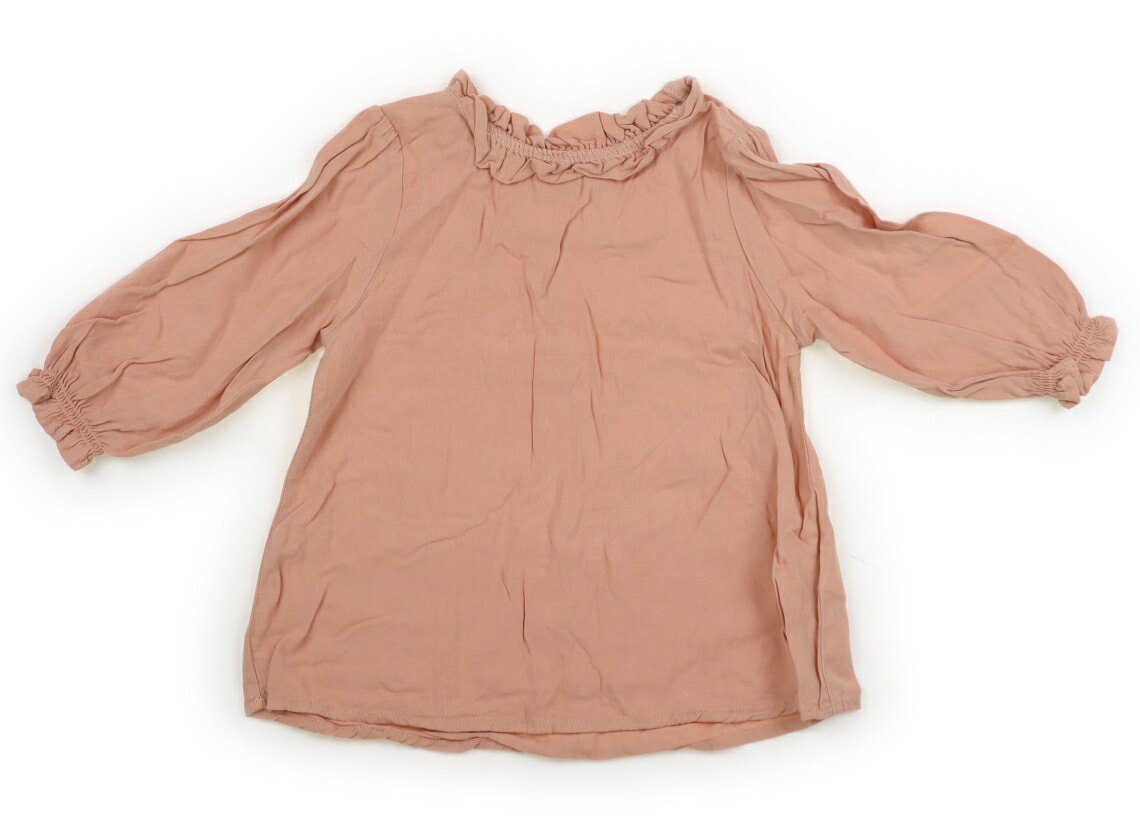 Rakuten - プティマイン petit main シャツ・ブラウス 100 女の子 サーモンピンク 子供服 ベビー服 キッズ アウトレット ユーズド 【中古】キッズ・ベビー・マタニティ